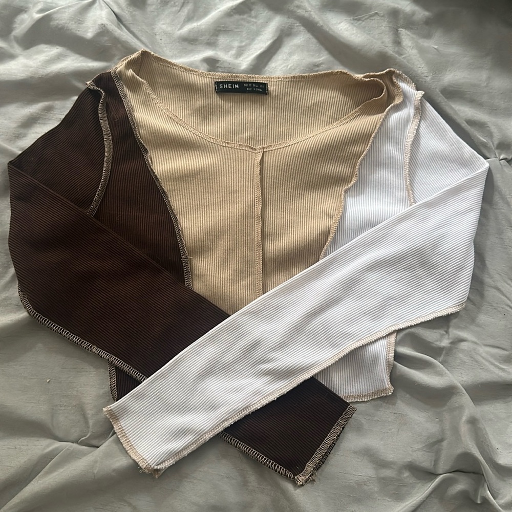 Shein Tri Color Top